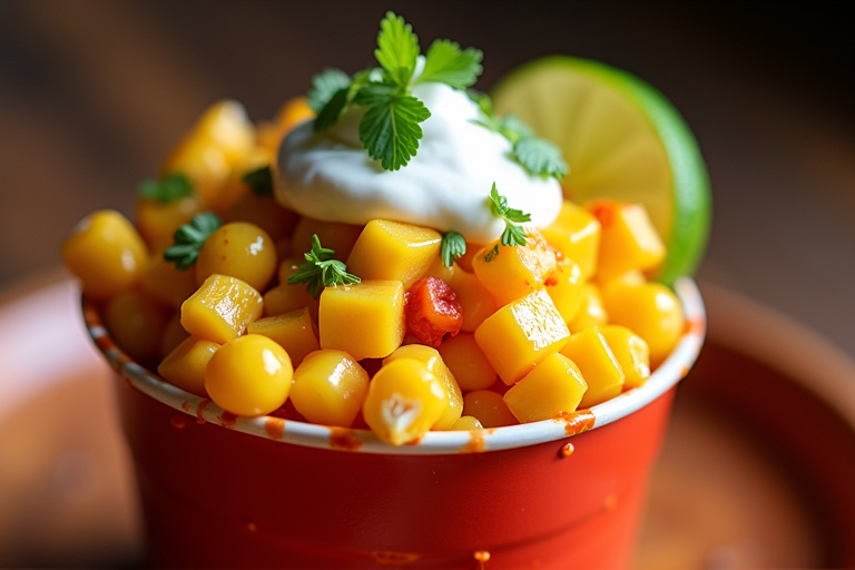Elote en vaso